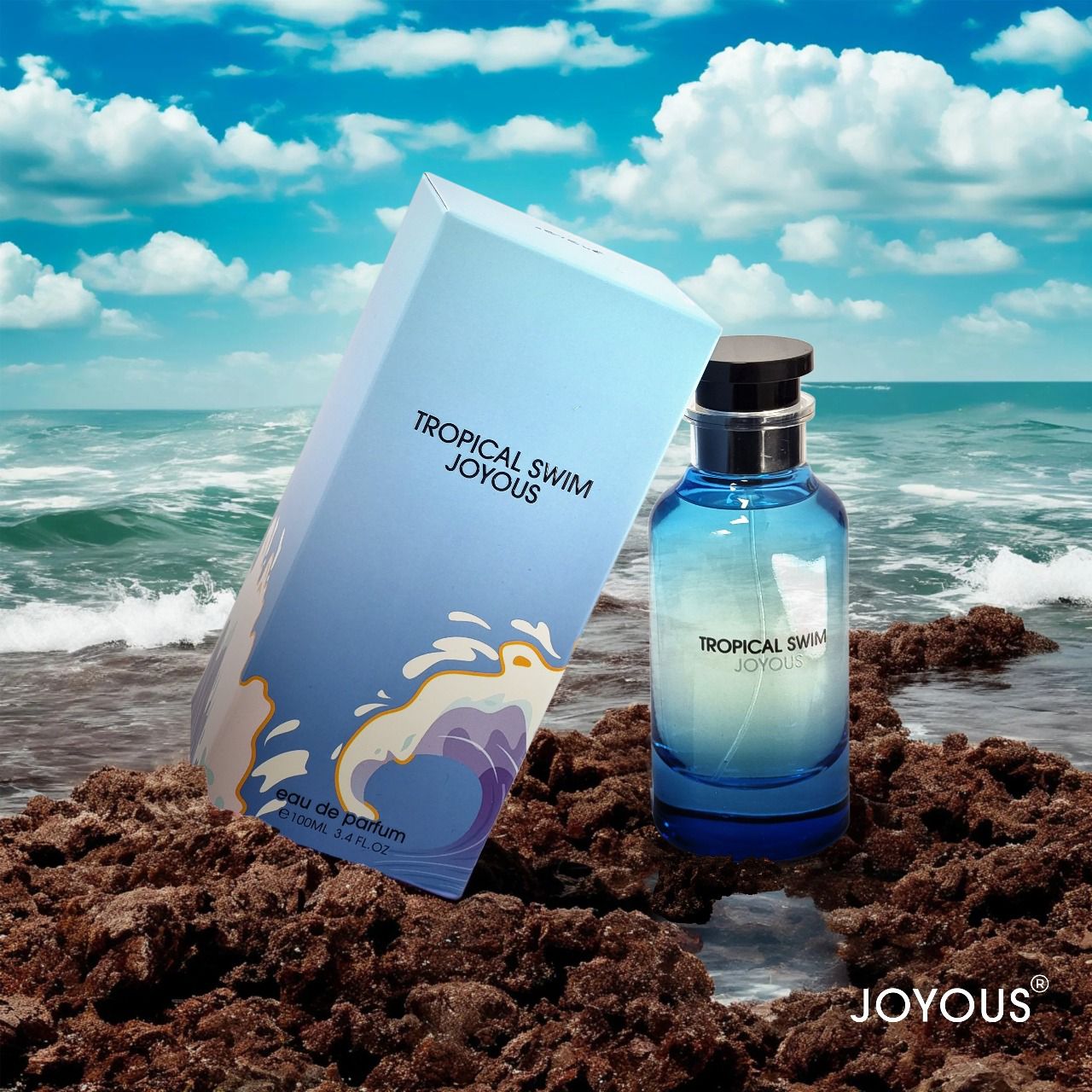 Tropical Swim Eau de Parfum 100ml – Premium Fresh & Exotic Fragrance, 12-14 Hour Wear