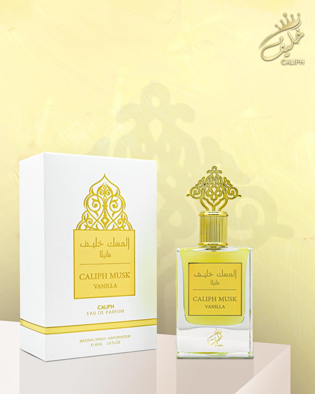 CALIPH MUSK VANILLA Eau de Parfum 100ml – Luxurious Musk & Vanilla Fragrance, 12-14 Hour Long-Lasting Scent