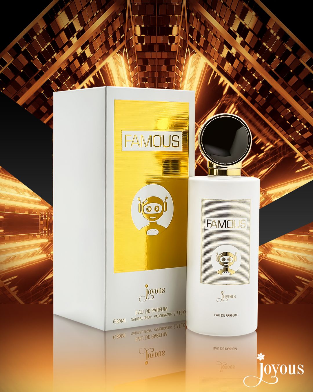 FAMOUS Eau de Parfum 100ml – Bold & Charismatic Fragrance, 12-14 Hour Long-Lasting Scent