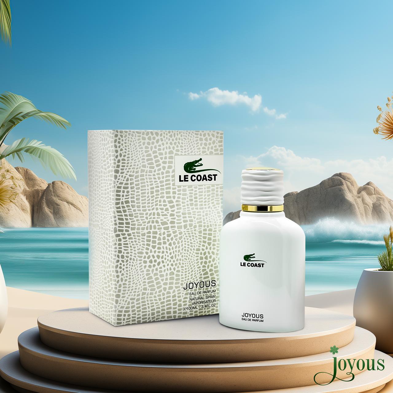 LE COAST Eau de Parfum 100ml – Refreshing Marine & Citrus Fragrance, 12-14 Hour Long-Lasting Scent