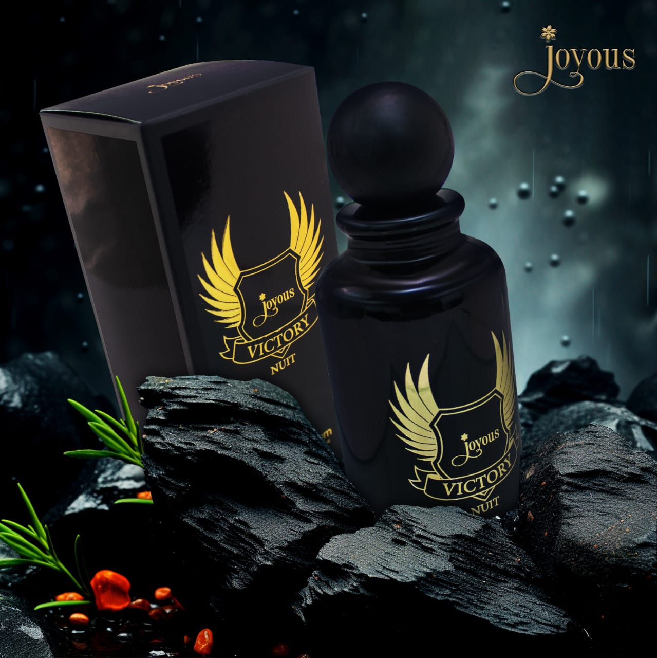 VICTORY NUIT Eau de Parfum 100ml – Elegant & Mysterious Oriental Woody Fragrance, 12-14 Hour Long-Lasting Scent