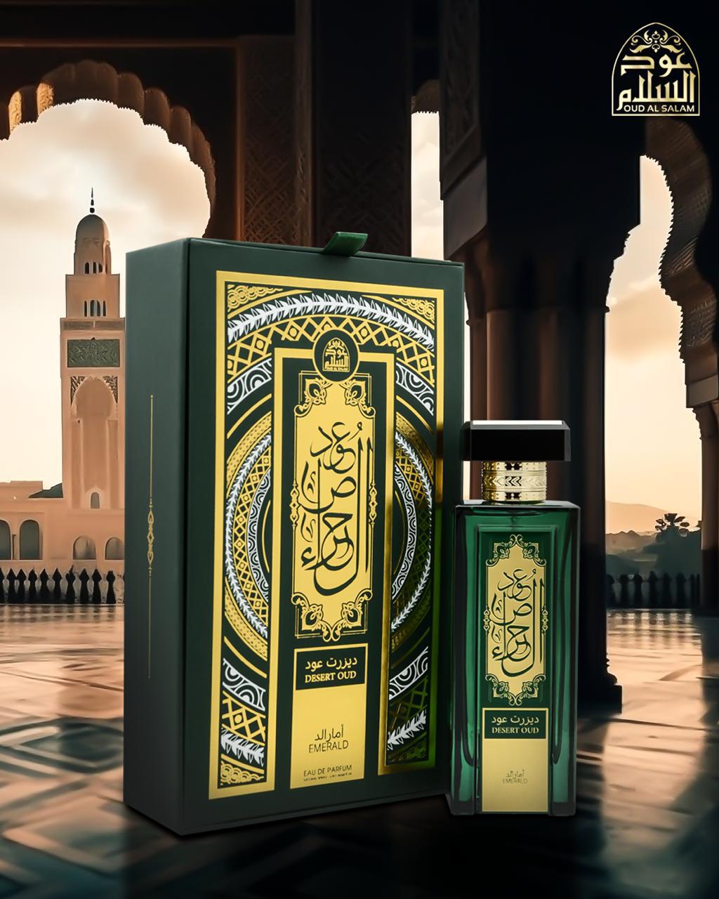 DESERT OUD Emerald 100ml – Ultra-Premium Rich & Exotic Oud Fragrance, 12-18 Hour Long-Lasting Scent