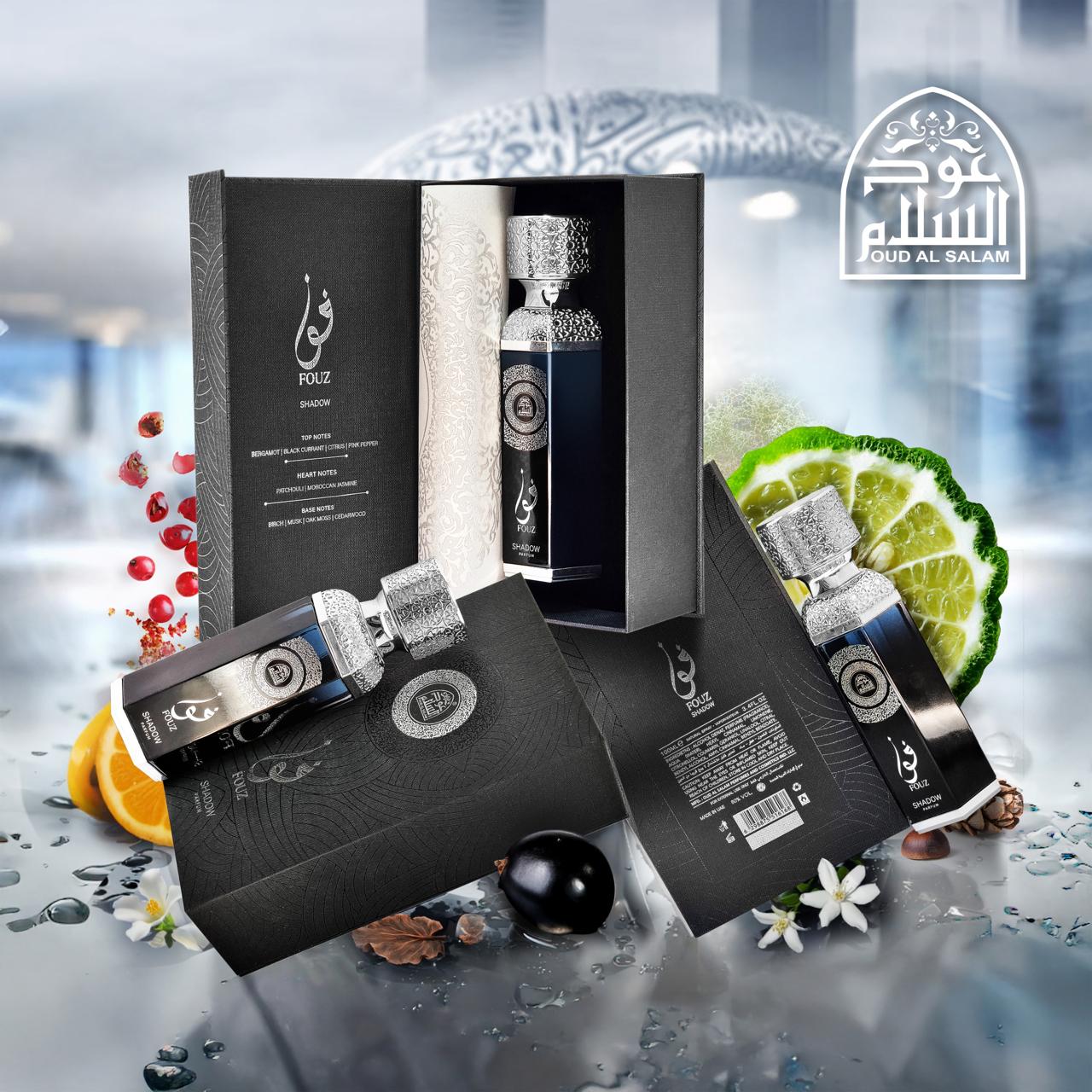 FOUZ SHADOW 100ml – Ultra-Premium Mysterious & Woody Oriental Fragrance, 12-18 Hour Long-Lasting Scent