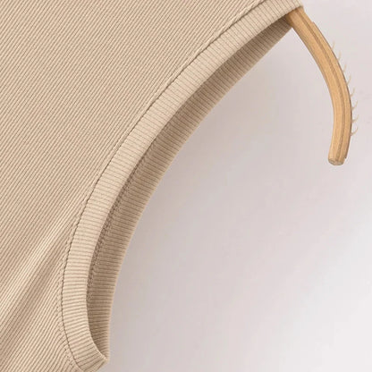 HXAO Khaki Elegant Long Dresses 2025 Women's Spring Sleeveless Black Dresses Fashion Casual Party Y2k Dress Vestidos For Female