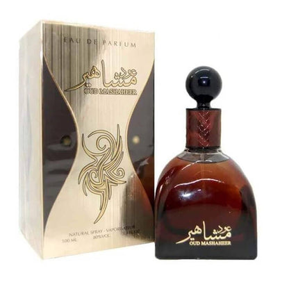 Oud Mashaheer Eau de Parfum – 100ml by Al Zaafaran | Luxurious Long-Lasting Arabian Oud & Amber Fragrance