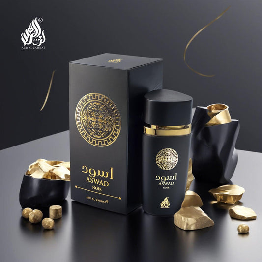 ASWAD NOIR 100 ML – Eau de Parfum Deep & Mysterious Natural Spray, 6-7 Hour Long-Lasting Fragrance