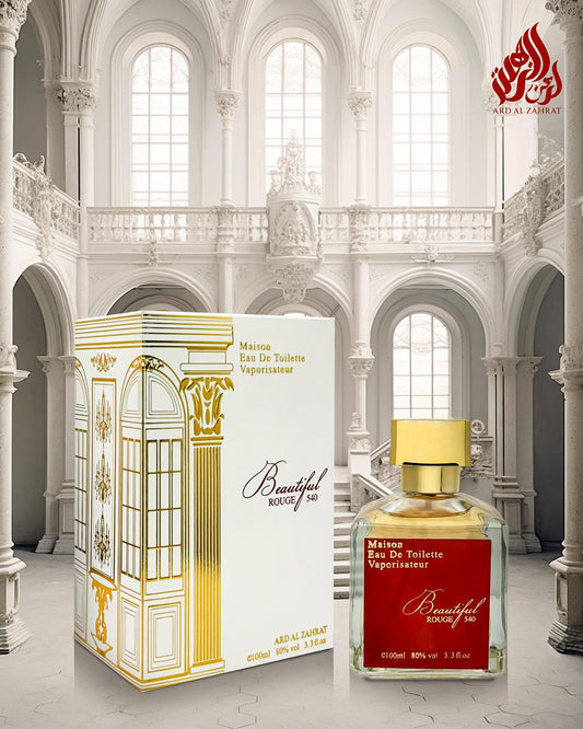 BEAUTIFUL ROUGH 540 100 ML – Eau de Parfum Warm & Spicy Natural Spray, 6-7 Hour Long-Lasting Fragrance