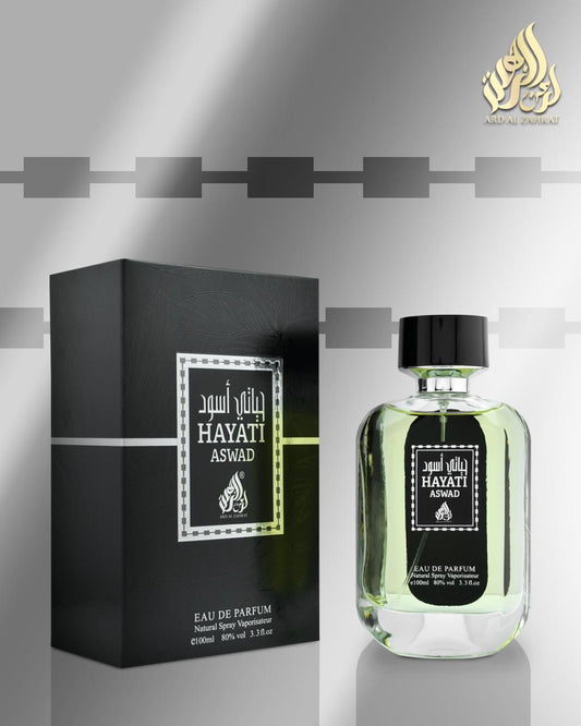 HAYATI ASWAD 100 ML – Eau de Parfum Deep & Mysterious Natural Spray, 6-7 Hour Long-Lasting Fragrance