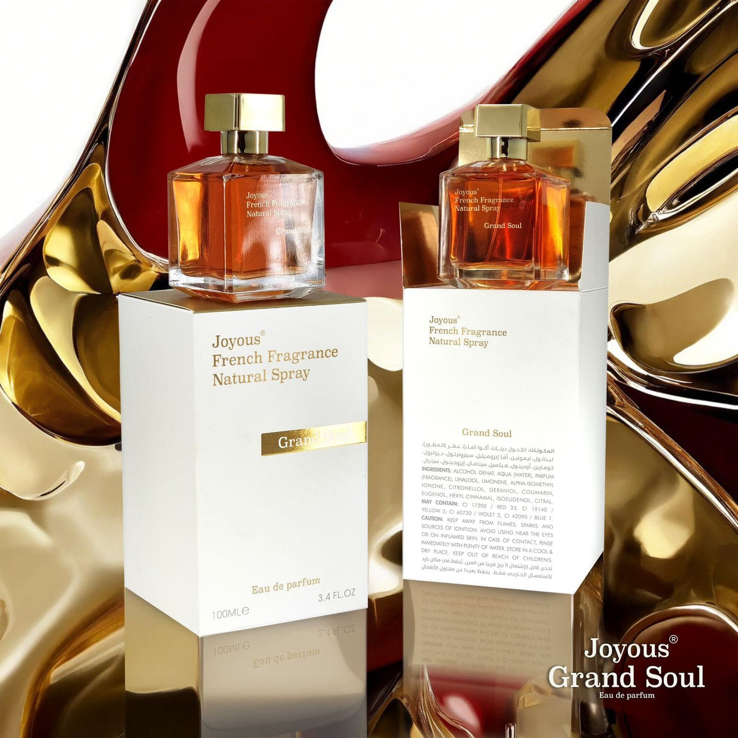 FRENCH FRAGRANCE Natural Spray Eau de Parfum 100ml – Premium Long-Lasting Scent, 12-14 Hour Wear