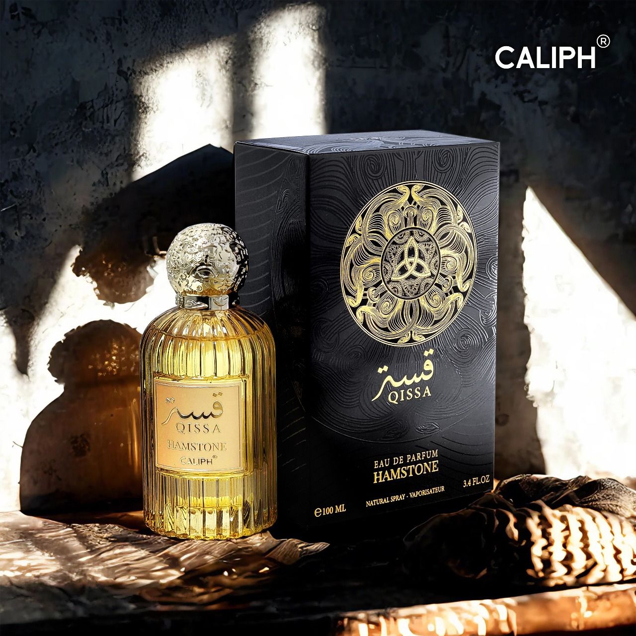 Qissa Hamstone Eau de Parfum 100ml – Premium Warm & Spicy Fragrance, 12-14 Hour Wear