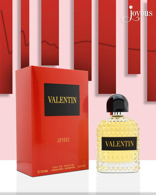 VALENTIN JOYOUS Eau de Parfum 100ml – Elegant Floral & Woody Fragrance, 12-14 Hour Long-Lasting Scent