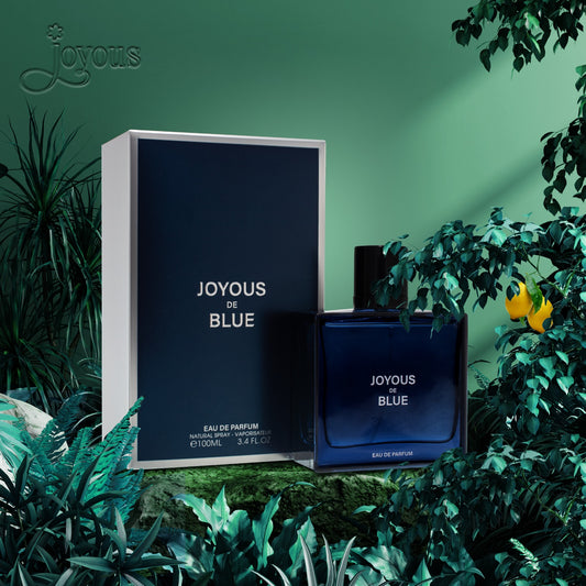 JOYOUS DE BLUE Eau de Parfum 100ml – Fresh & Floral Aquatic Fragrance, 12-14 Hour Long-Lasting Scent