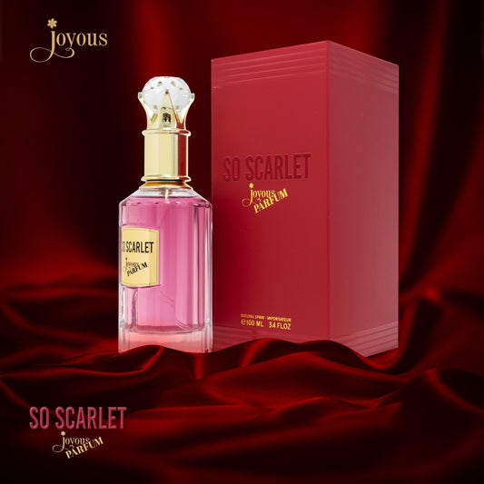 SO SCARLET Eau de Parfum 100ml – Vibrant & Bold Floral Fragrance for Women, 12-14 Hour Long-Lasting Scent