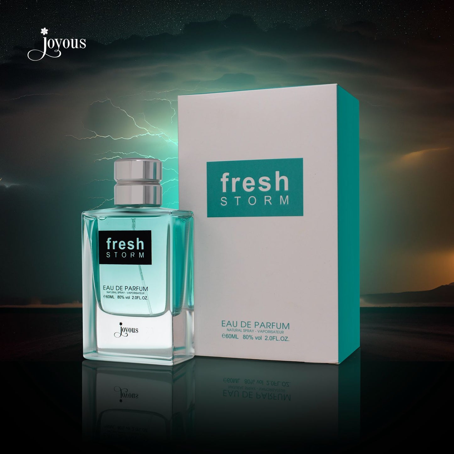 Fresh STORM Eau de Parfum 60ml – Crisp & Energizing Citrus & Aquatic Fragrance, 12-14 Hour Long-Lasting Scent
