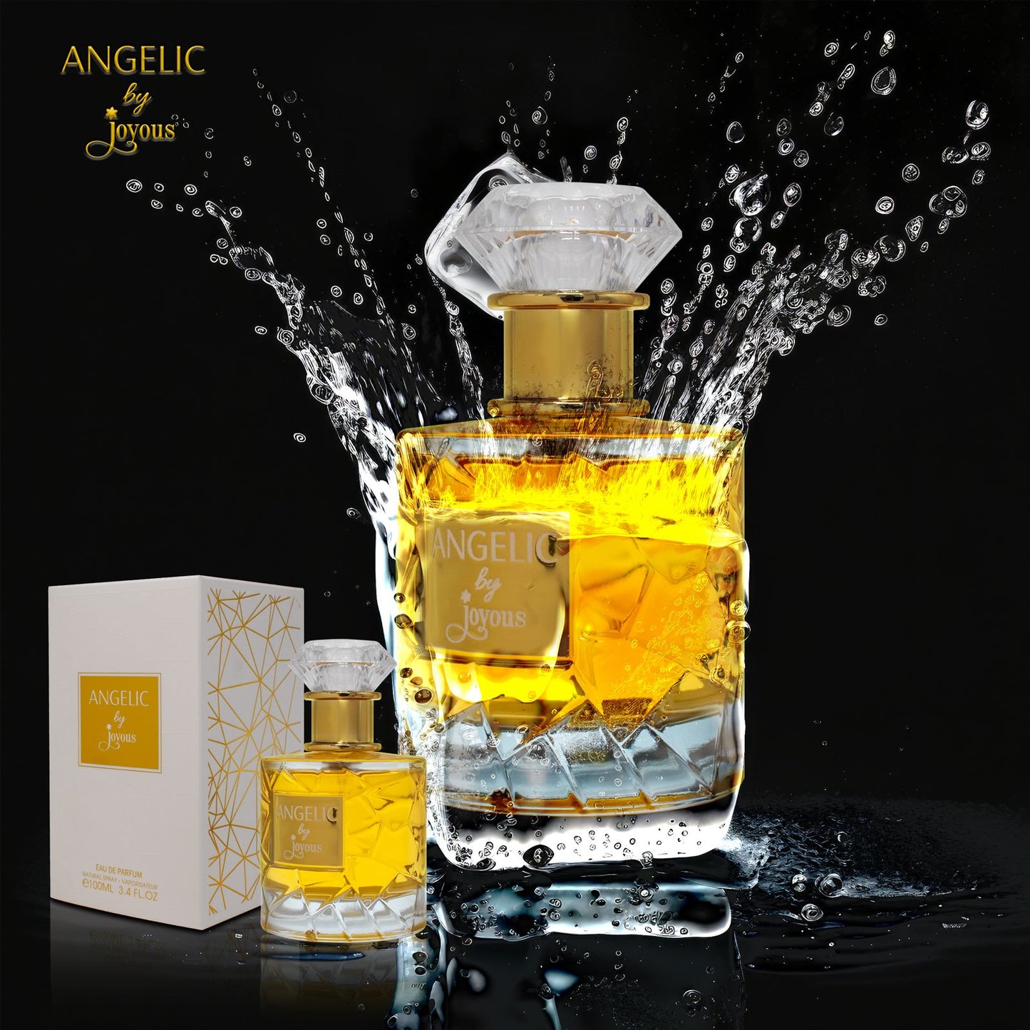 ANGELIC Eau de Parfum 100ml – Soft & Elegant Floral Musk Fragrance, 12-14 Hour Long-Lasting Scent