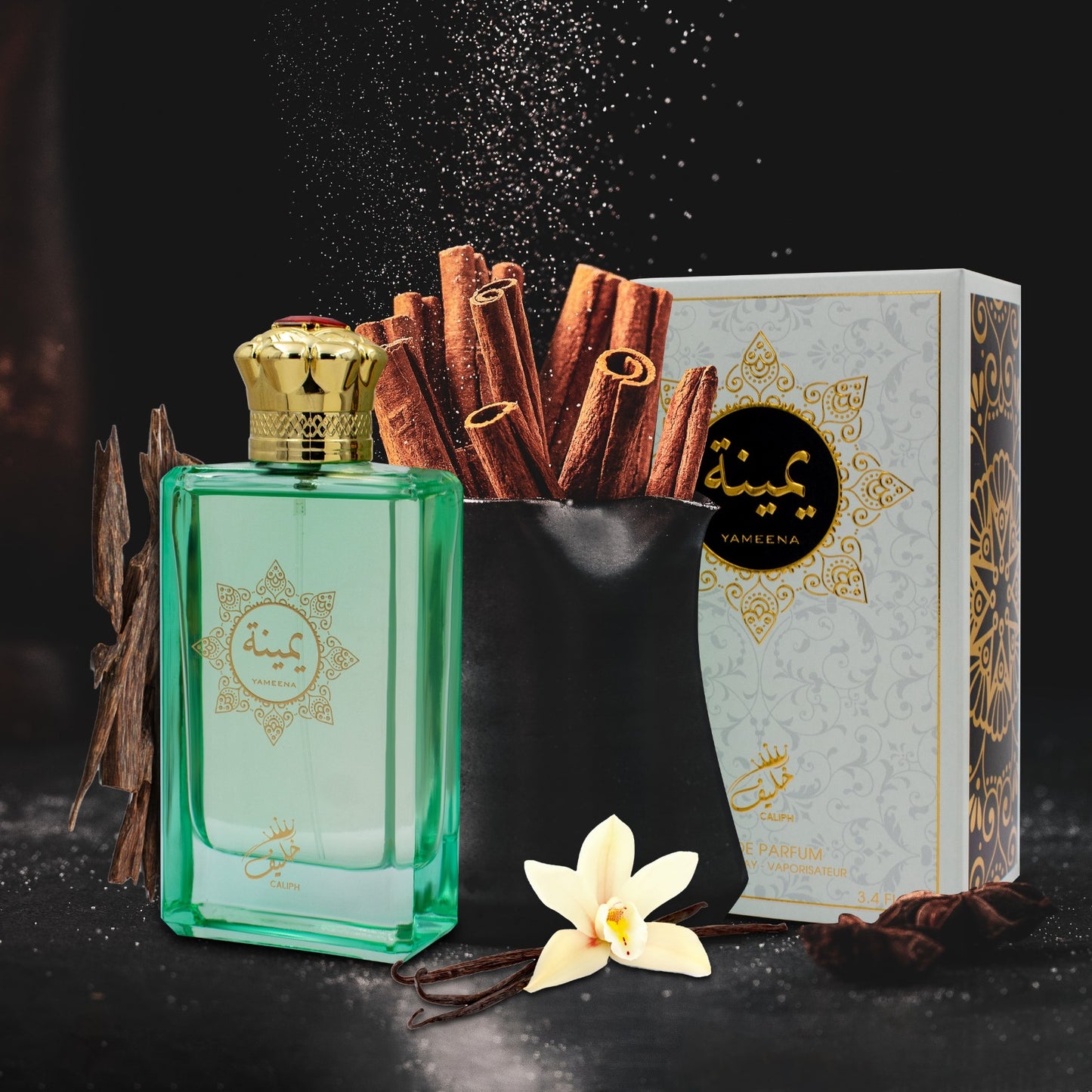 YAMEENA Eau de Parfum 100ml – Elegant & Exotic Floral Woody Fragrance, 12-14 Hour Long-Lasting Scent