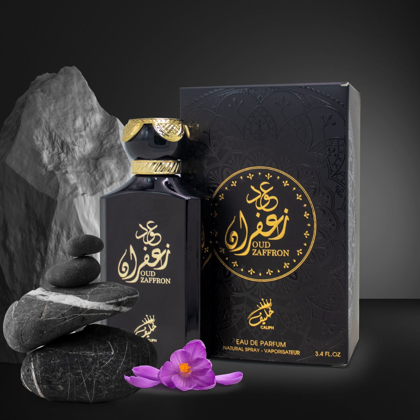 Oud Zaffron Eau de Parfum 100ml – Rich & Spicy Oud Fragrance with Saffron Accents, 12-14 Hour Long-Lasting Scent