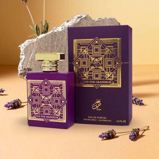 Purple Oud for Grandeur Eau de Parfum 100ml – Rich & Luxurious Oud Fragrance, 12-14 Hour Long-Lasting Scent