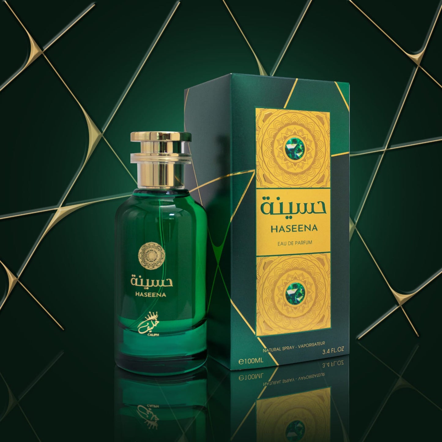 Haseena Eau de Parfum 100ml – Elegant & Sensual Floral Oriental Fragrance, 12-14 Hour Long-Lasting Scent