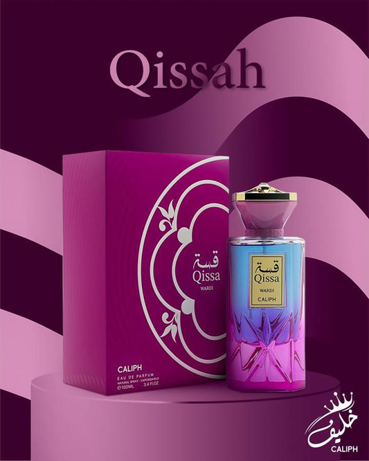 Qissa Wardi Eau de Parfum 100ml – Elegant & Romantic Rose Floral Fragrance, 12-14 Hour Long-Lasting Scent